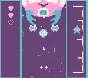Screenshot of boss fight